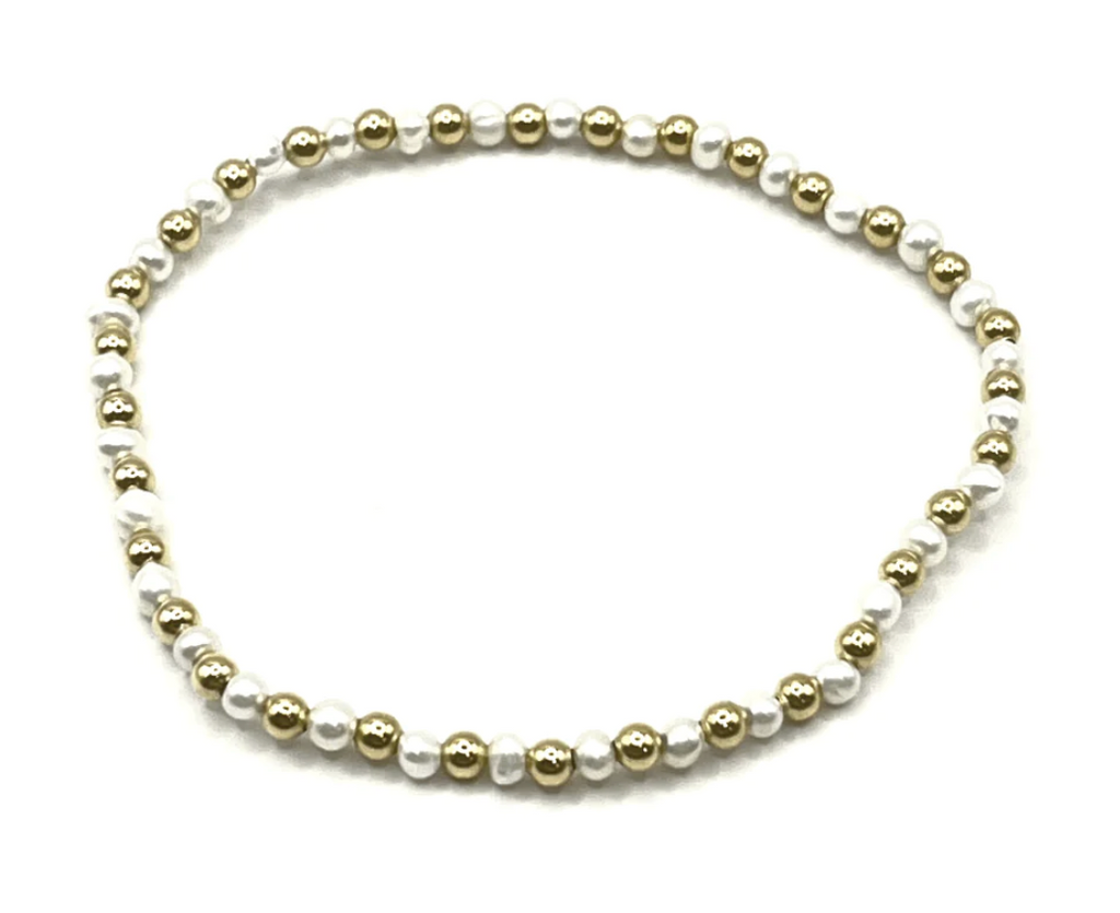 Erin Gray -Montauk 14K Gold and Pearl Bracelet