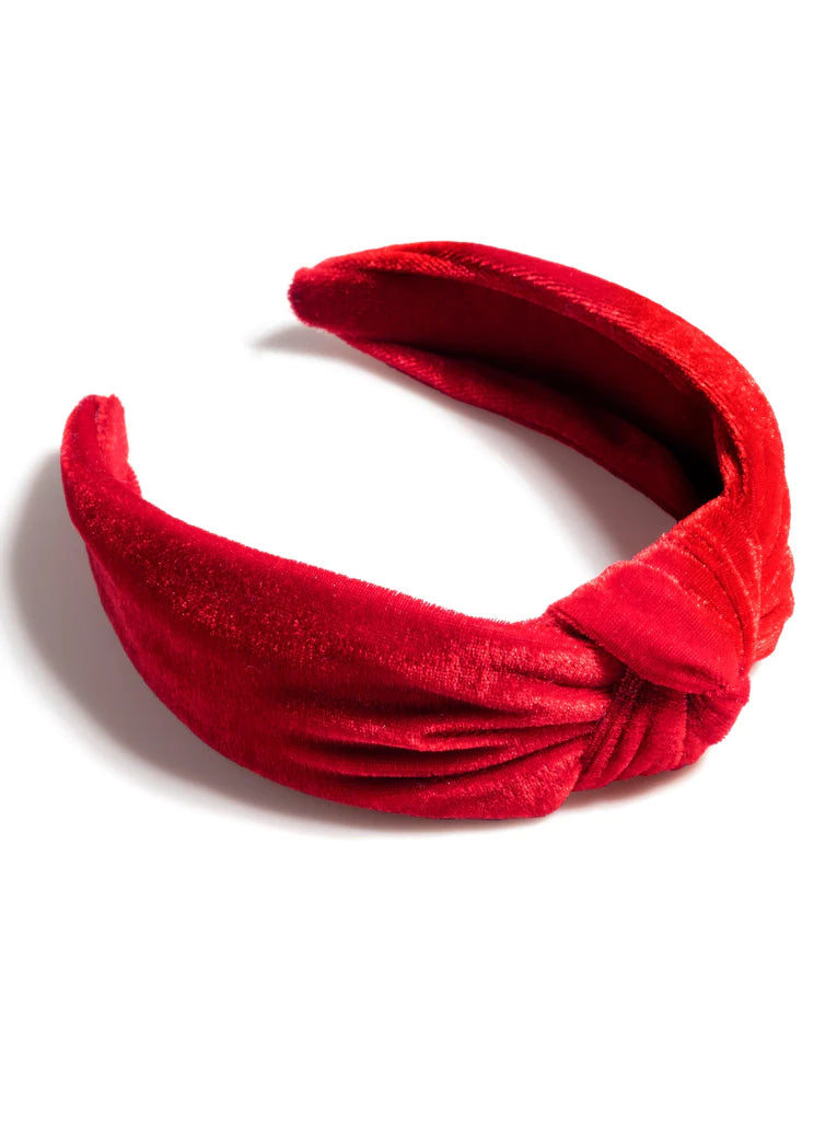 Velvet Headband- Red