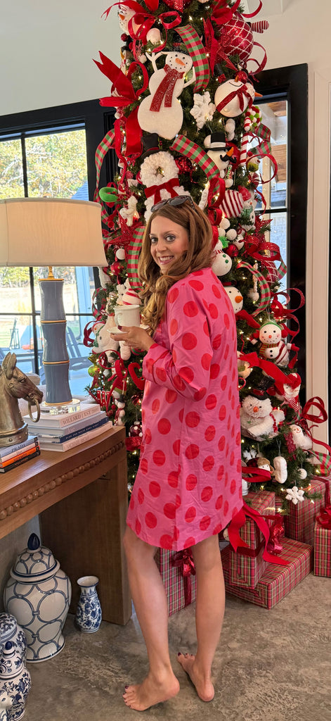 Caryn Lawn- Polka Dot Dream Sleep Shirt