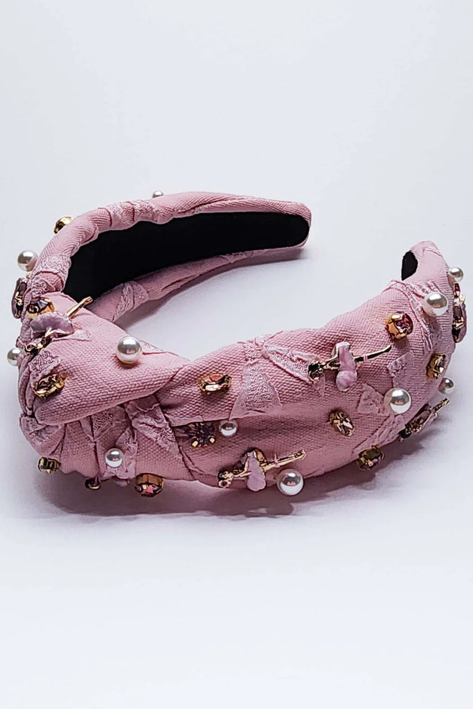 Ballerina Embellished Knot Headband