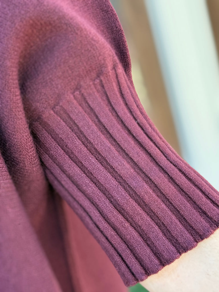 No Hesitation Sweater- Wine