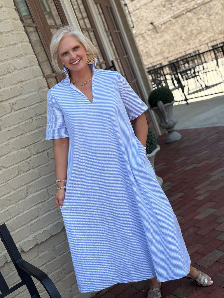 Audrey Seersucker Dress