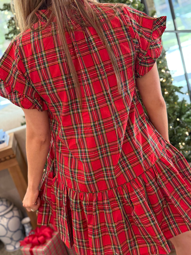 Trimmed in Ruffles Dress