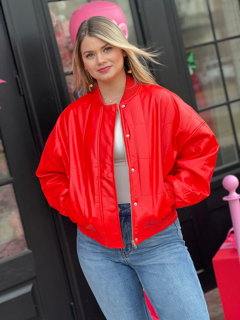 Cool Chick Jacket- Red