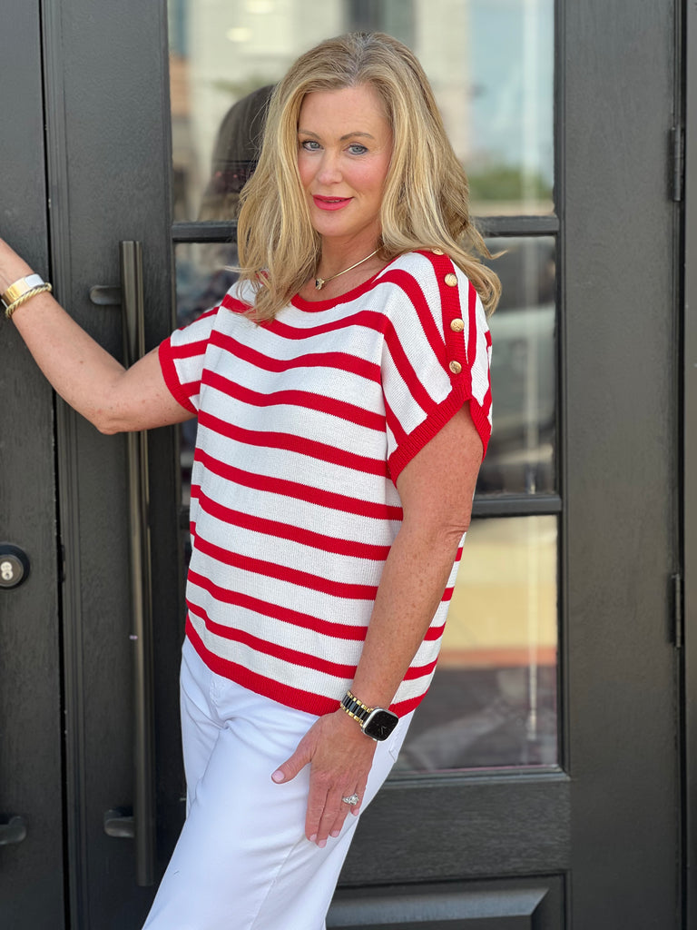 Striped and Ready Top