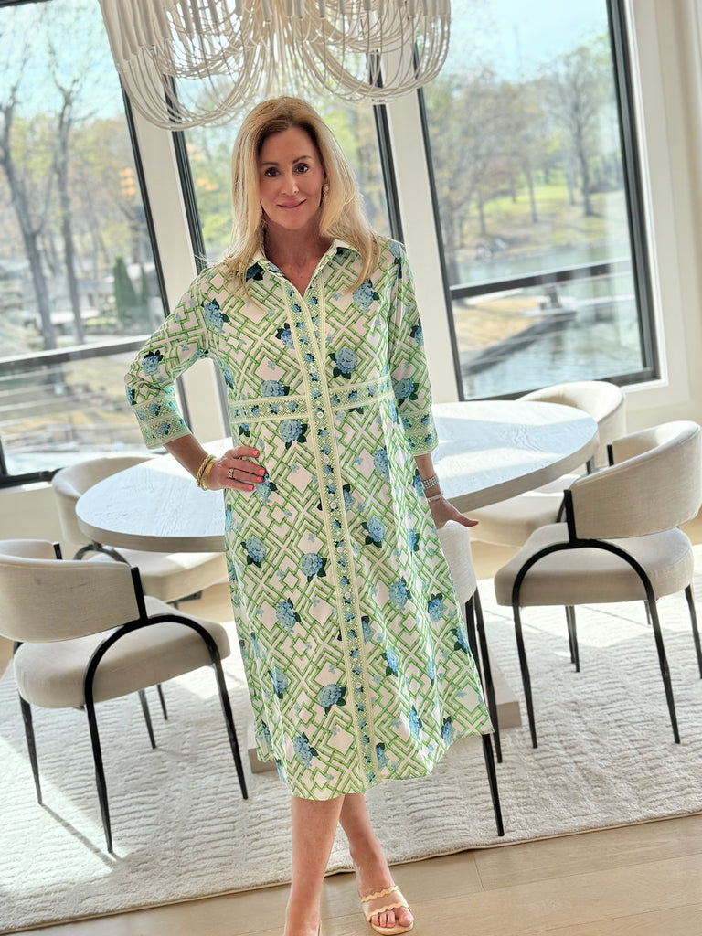 hydrangea midi dress hydrangea blooms midi dress