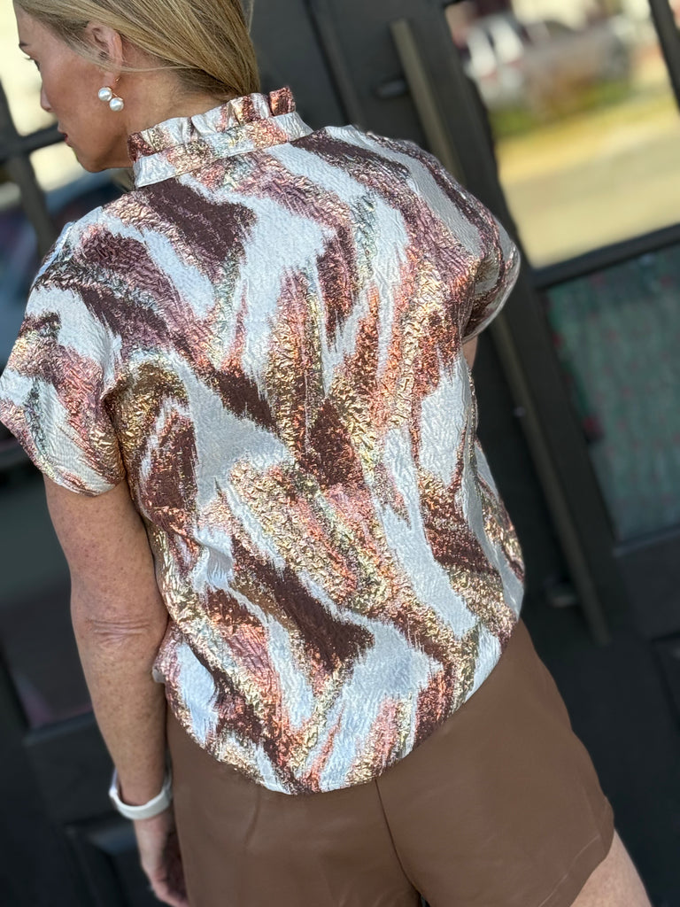 Brushed in Bronze Blouse