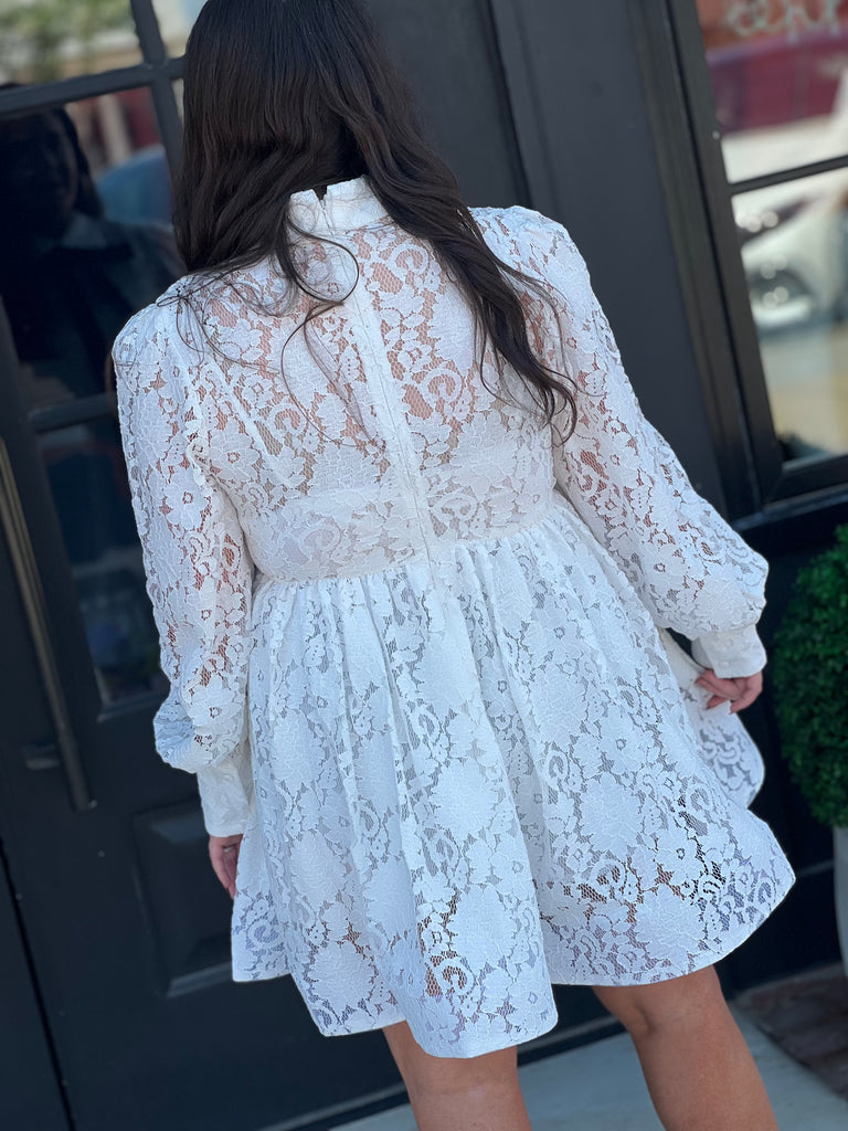 Laced in White Dress