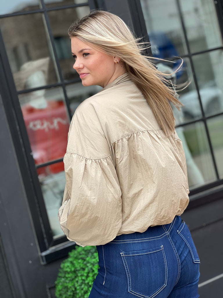 She's a Classic Jacket- Taupe