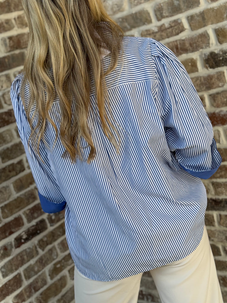 Ruffled in Stripes Blouse