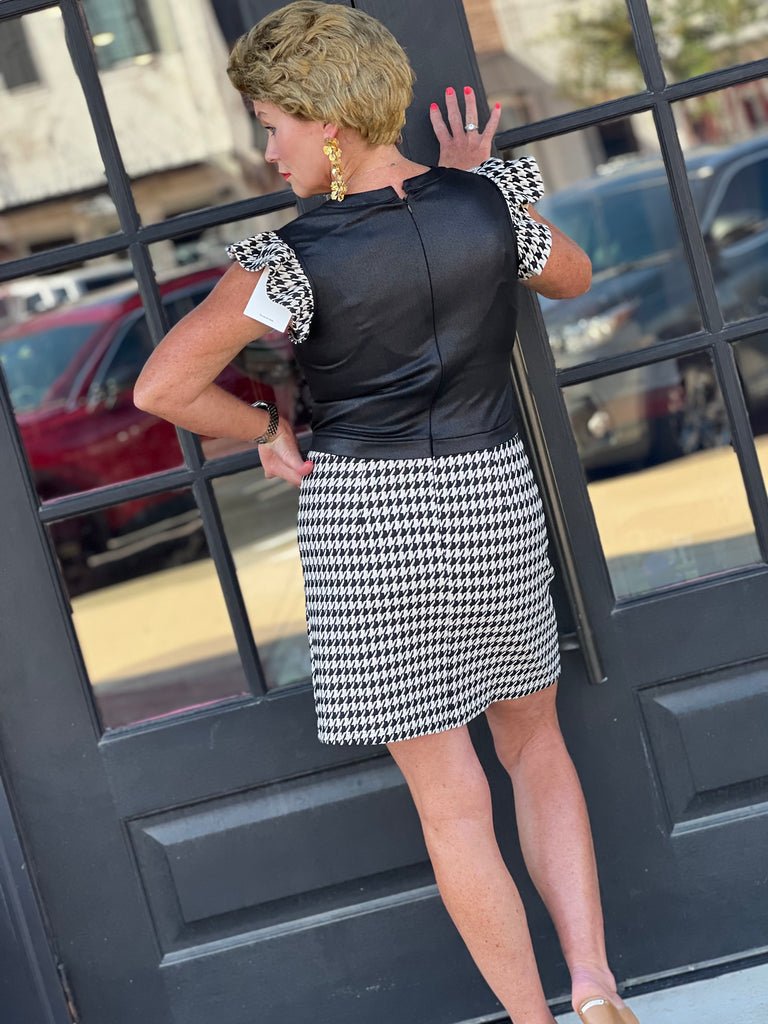 Houndstooth Classic Dress