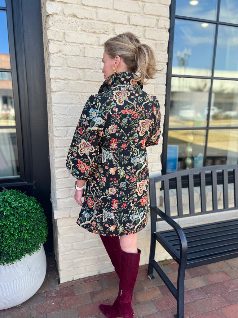 Midnight Florals Tunic Dress