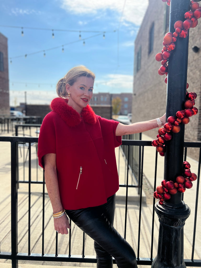 Faux Fur Collared Jacket