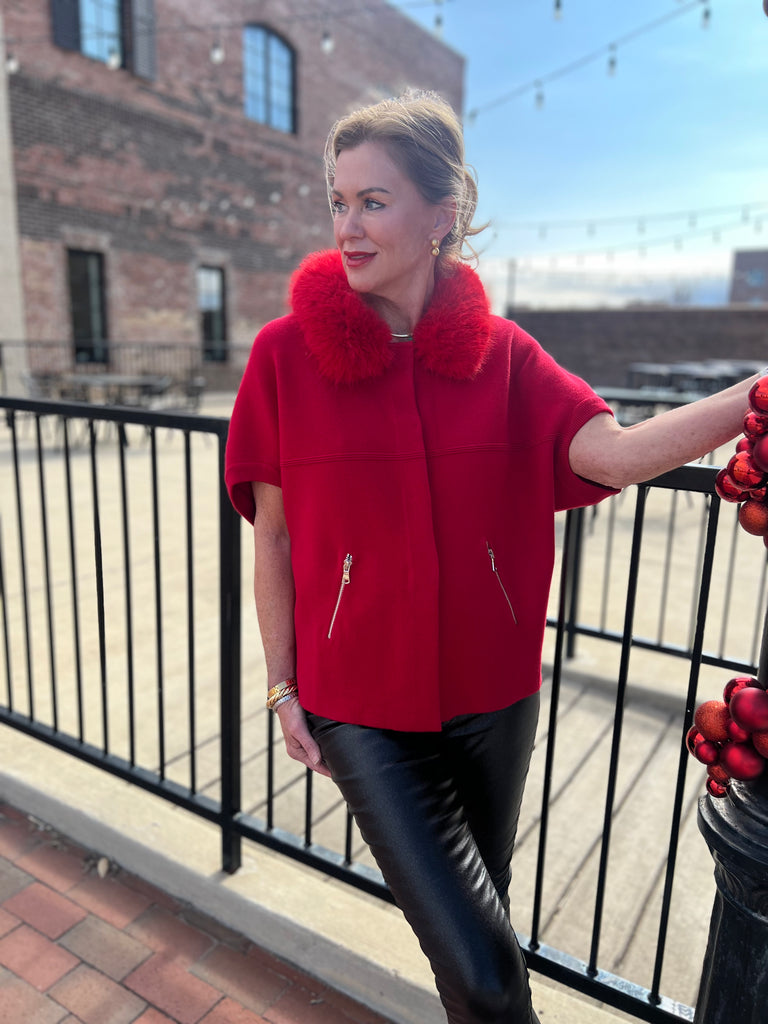 Faux Fur Collared Jacket