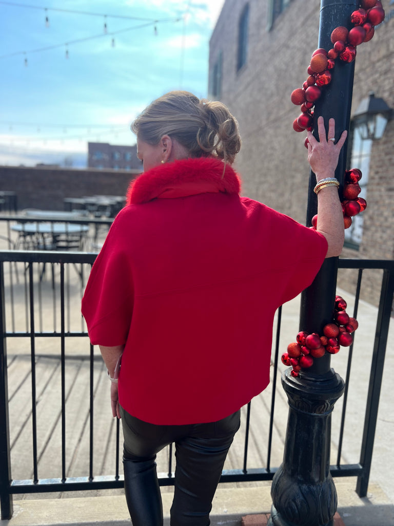 Faux Fur Collared Jacket