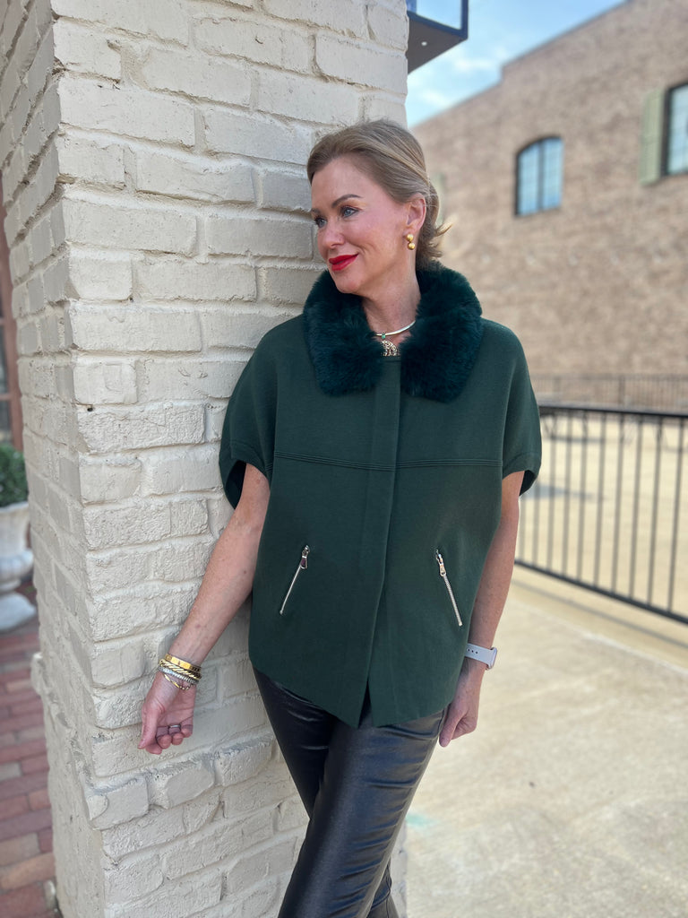Faux Fur Collared Jacket