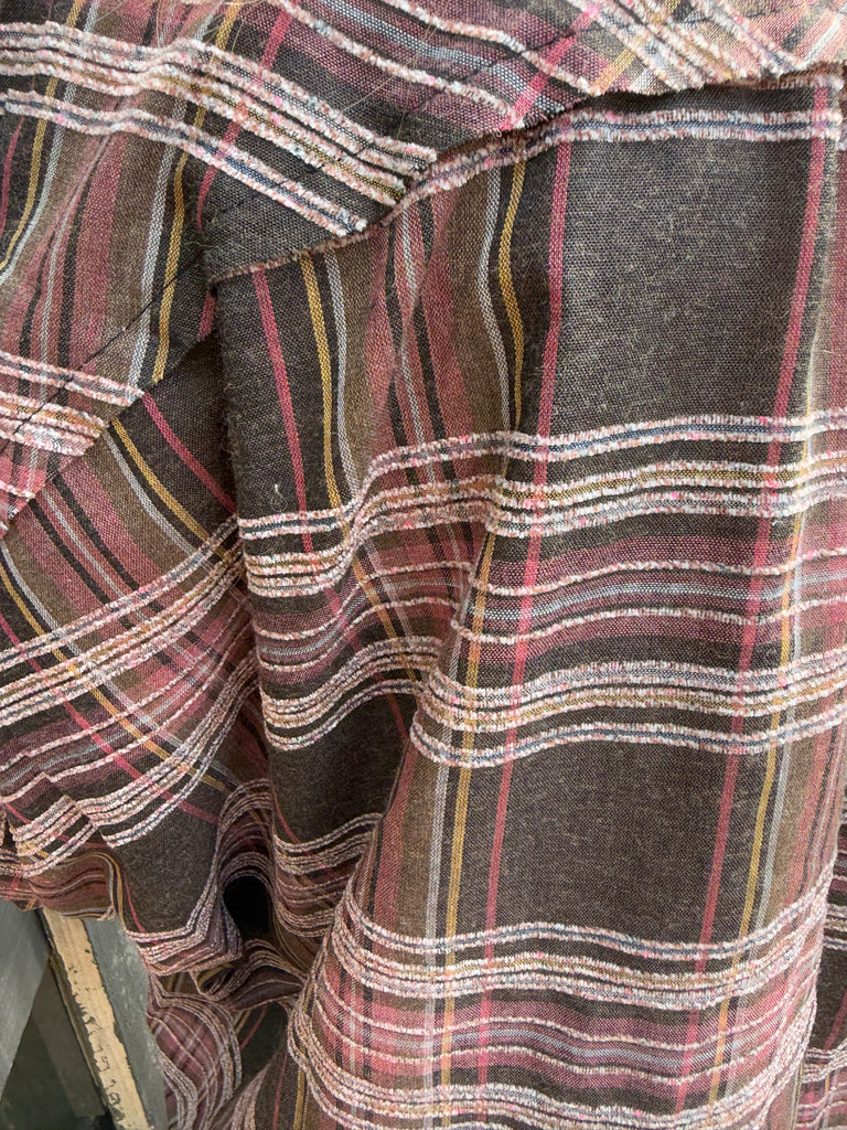 Hints of Pink Plaid Blouse