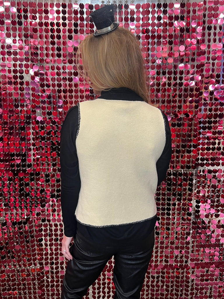 Trimmed in Black Vest