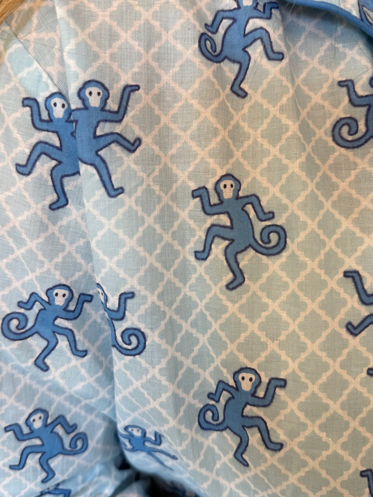 Happy Monkey Pajama Set