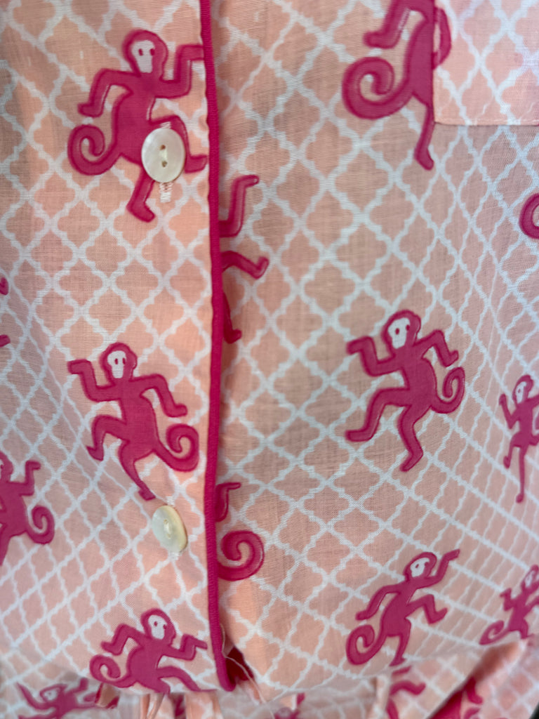 Happy Monkey Pajama Set