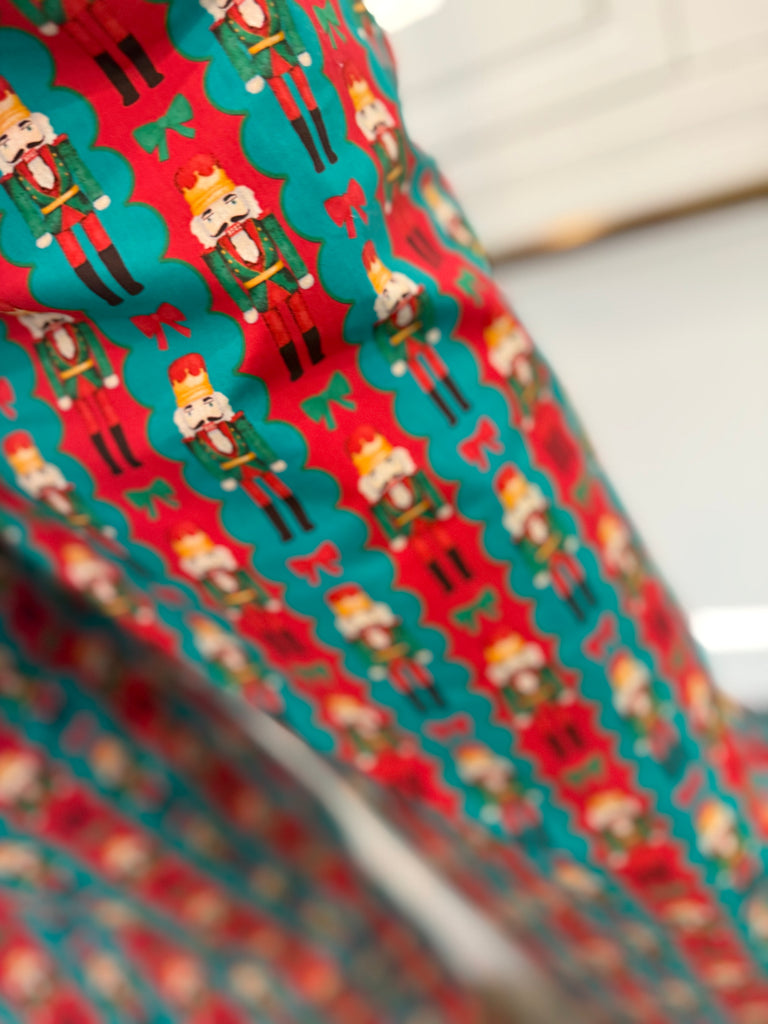 Nutcracker Pajama Pants- Teal/Red