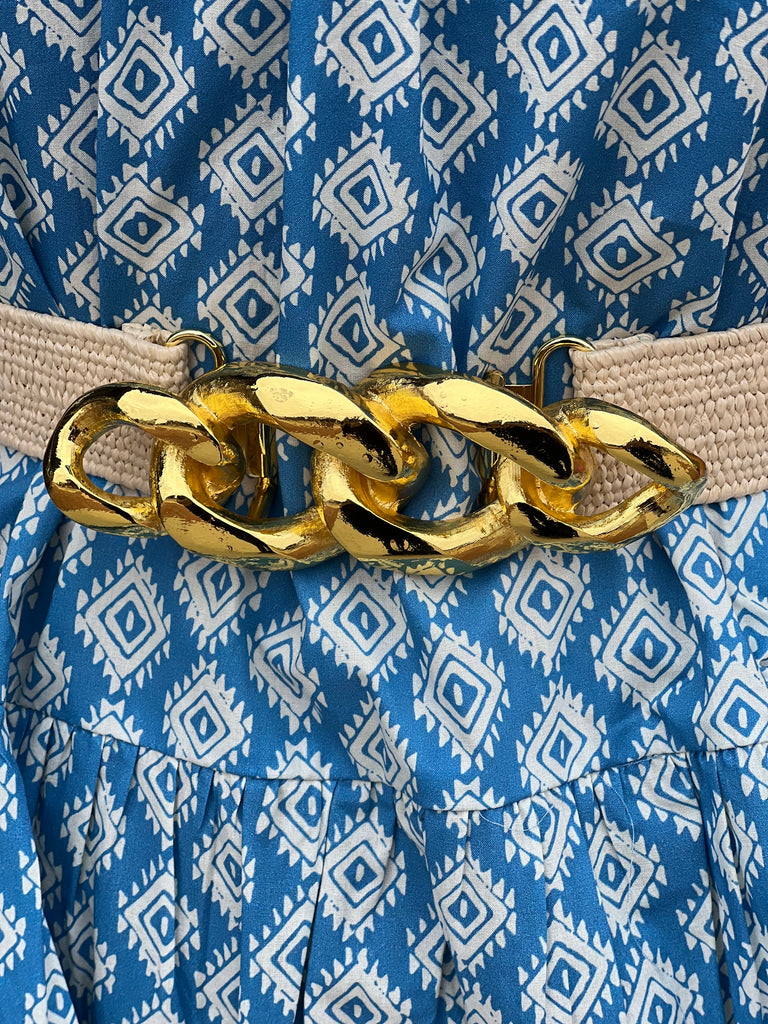 Chain Link Golden Belt Buckle