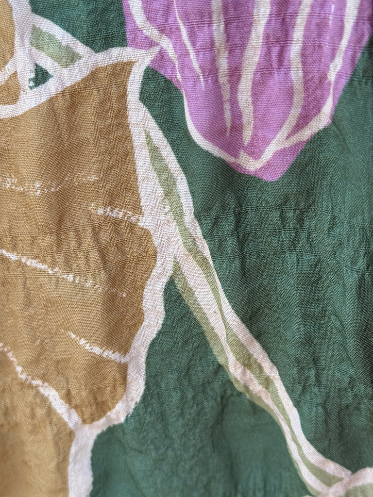 Textured in Florals Dress