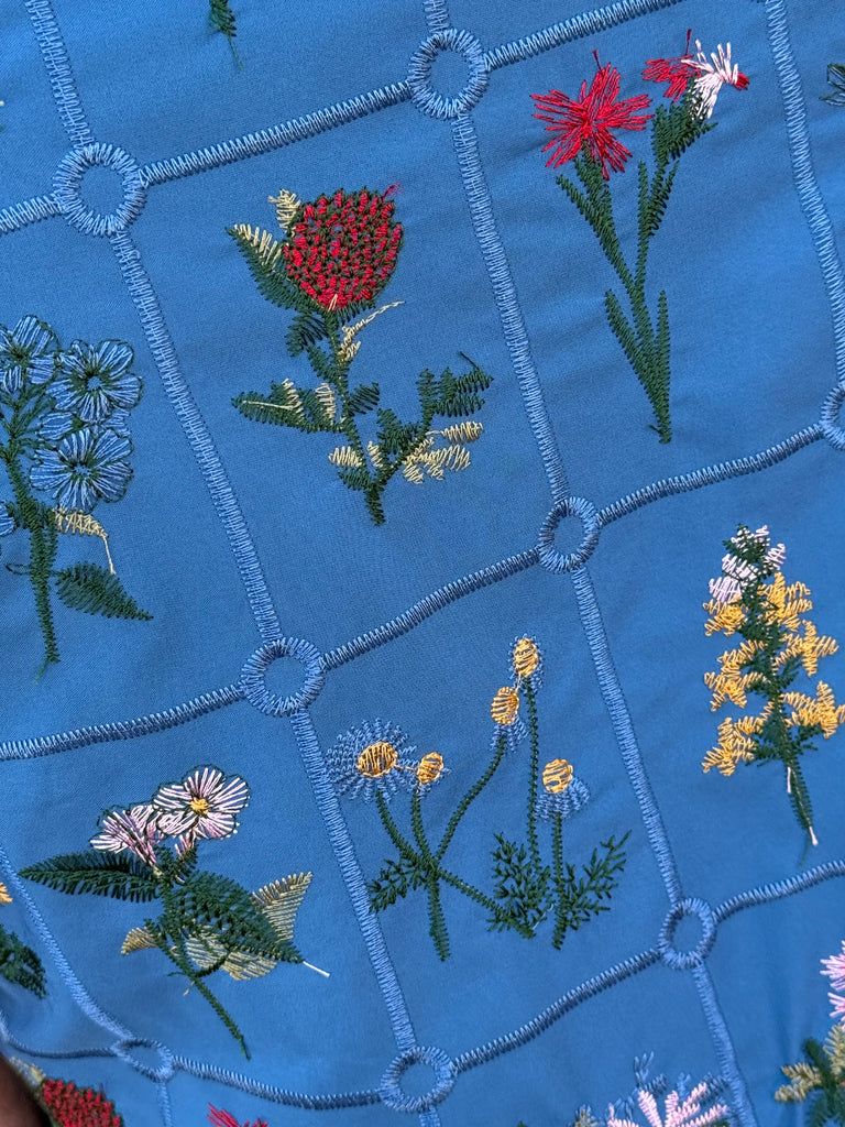 Stamped in Florals Dress