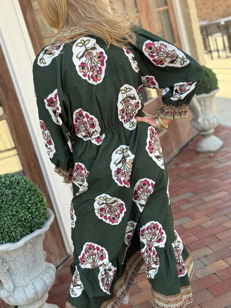 Palm Green Mix Dress