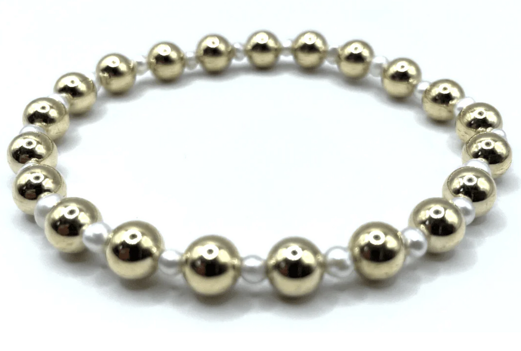 Erin Gray -Montauk 14K Gold and Pearl Bracelet