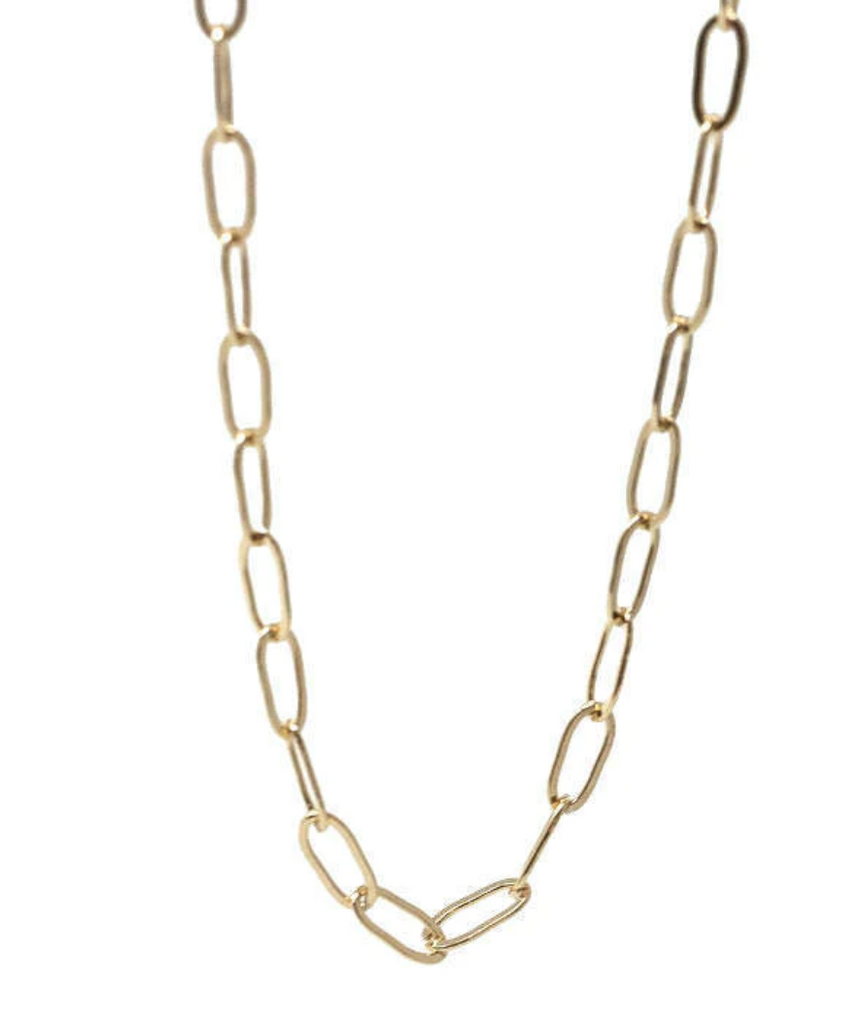 Erin Gray - Essential Layering Long 14k Gold Filled Paperclip Necklace