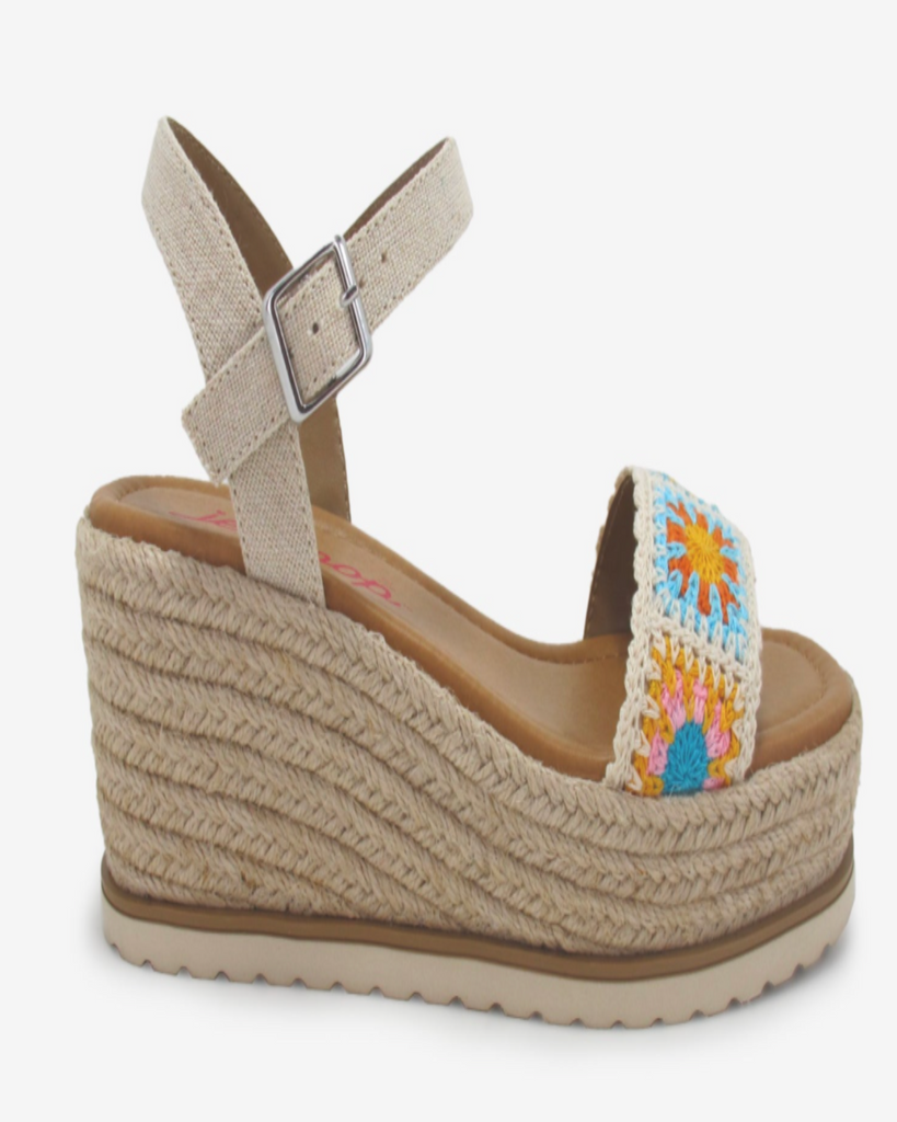 Crochet Wedge Sandal