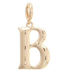 Gold Letter Charm
