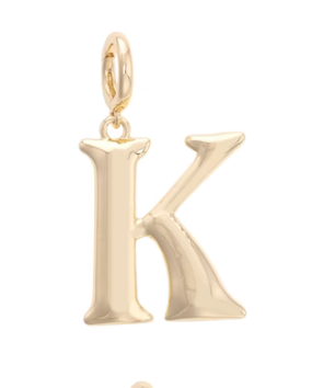 Gold Letter Charm