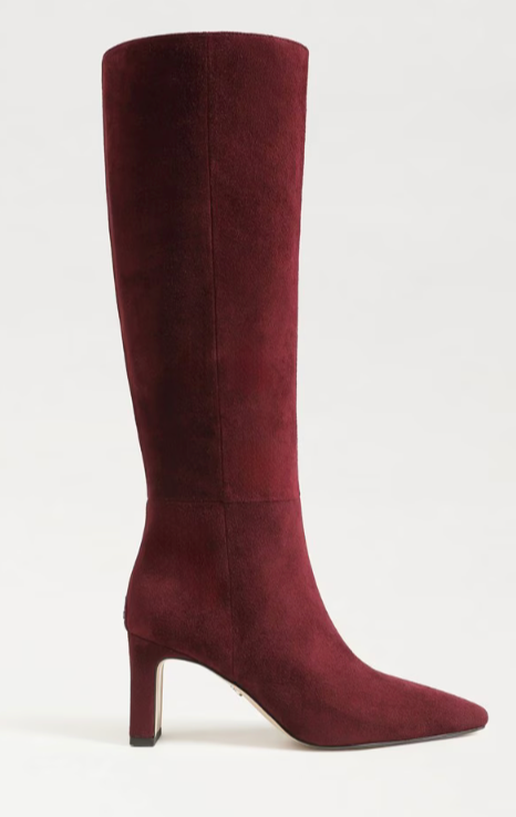 Sam Edelman Sylvia Suede Burgundy Boot