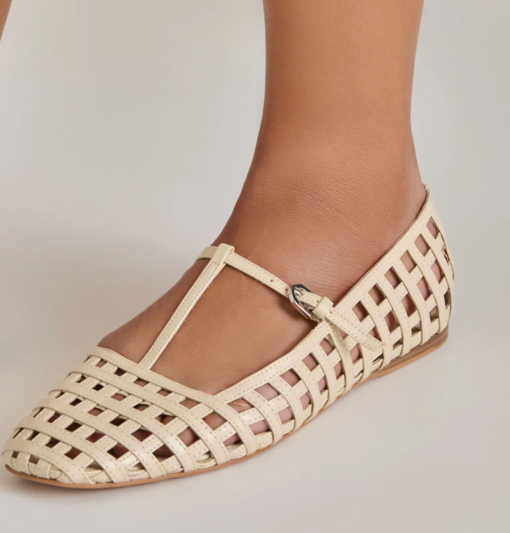 Dolce Vita Gold Woven Mary Jane
