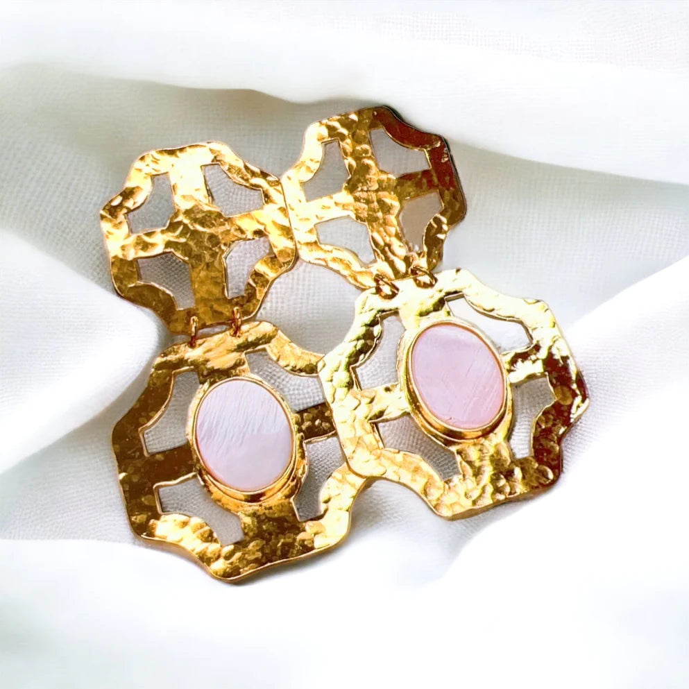 Stacey Earring- Light Pink