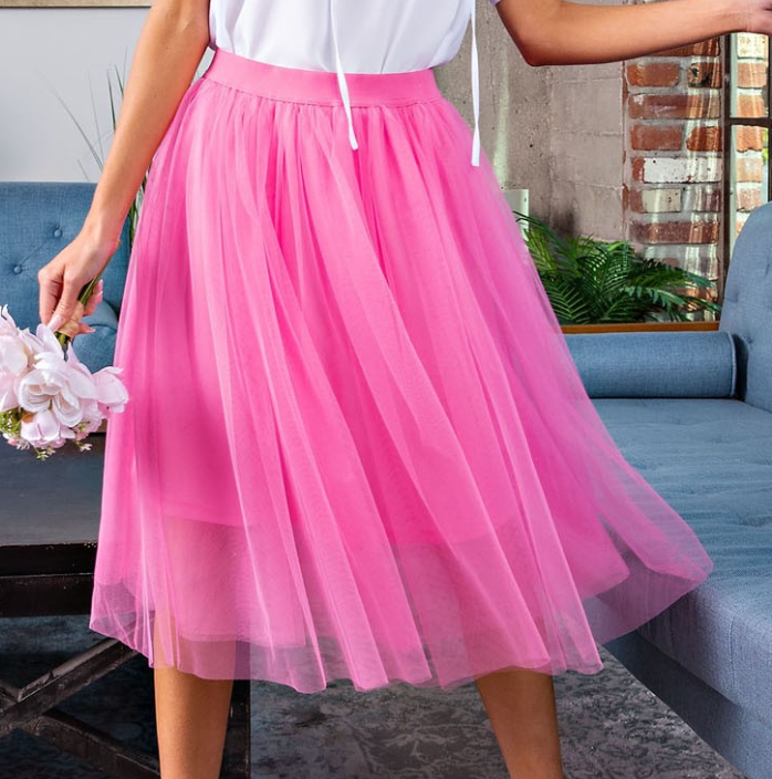 Sweet and Fancy Skirt-Pink