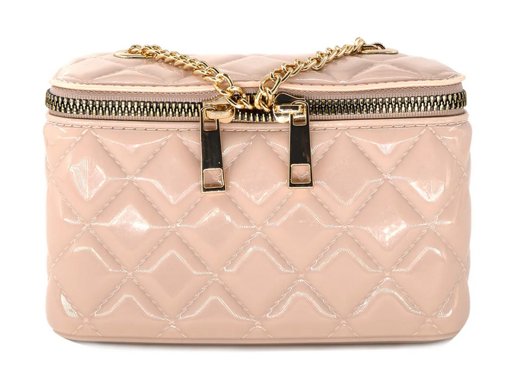 Quilted Jelly Purse - Taupe