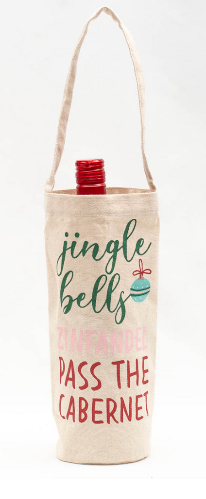 Jingle Bells Wine Bag