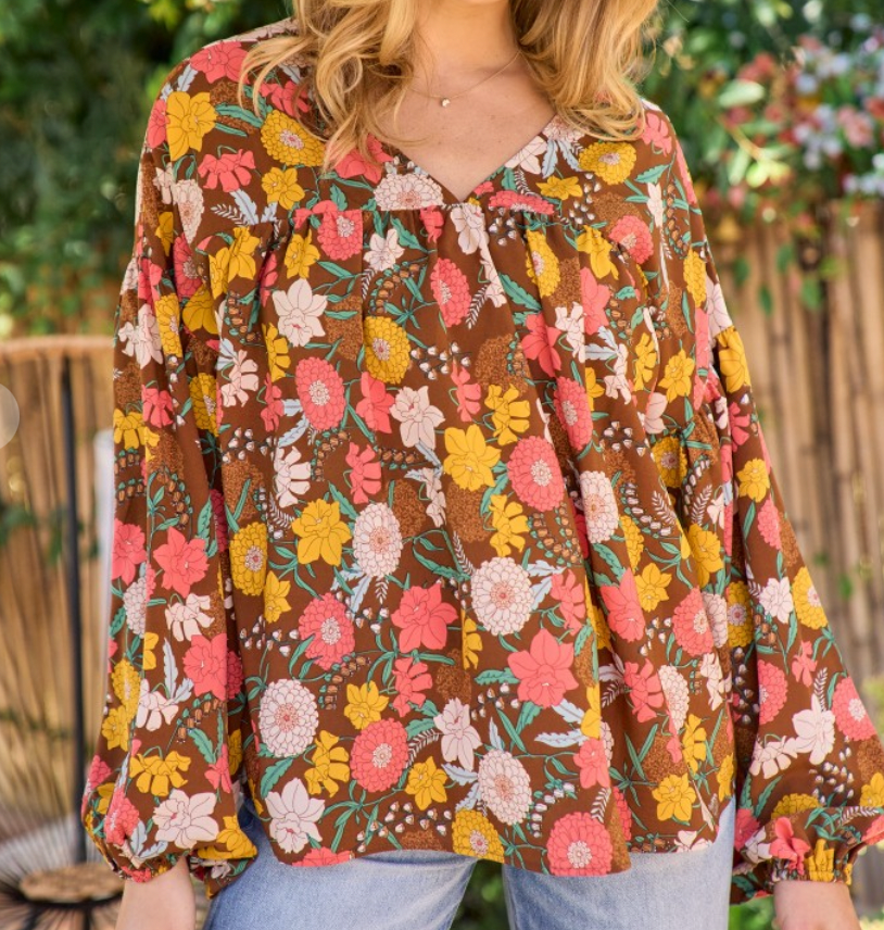Fall is for Flowers Top