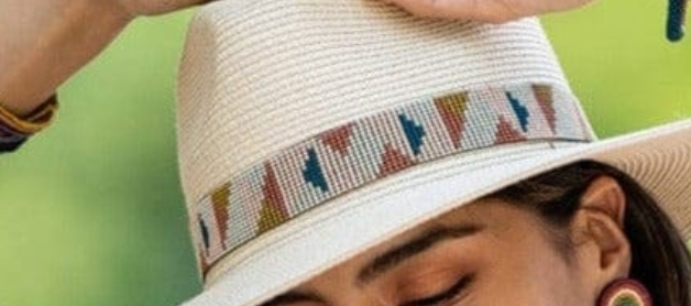 Beaded Hat/Hair Band - Desert